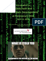 Introduction to Blockchain and Blockchain Development at Forensecure 2018