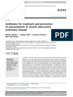 Antibiotics For Treatment and Prevention of Exacerbations of Chronic Obstructive Pulmonary Disease