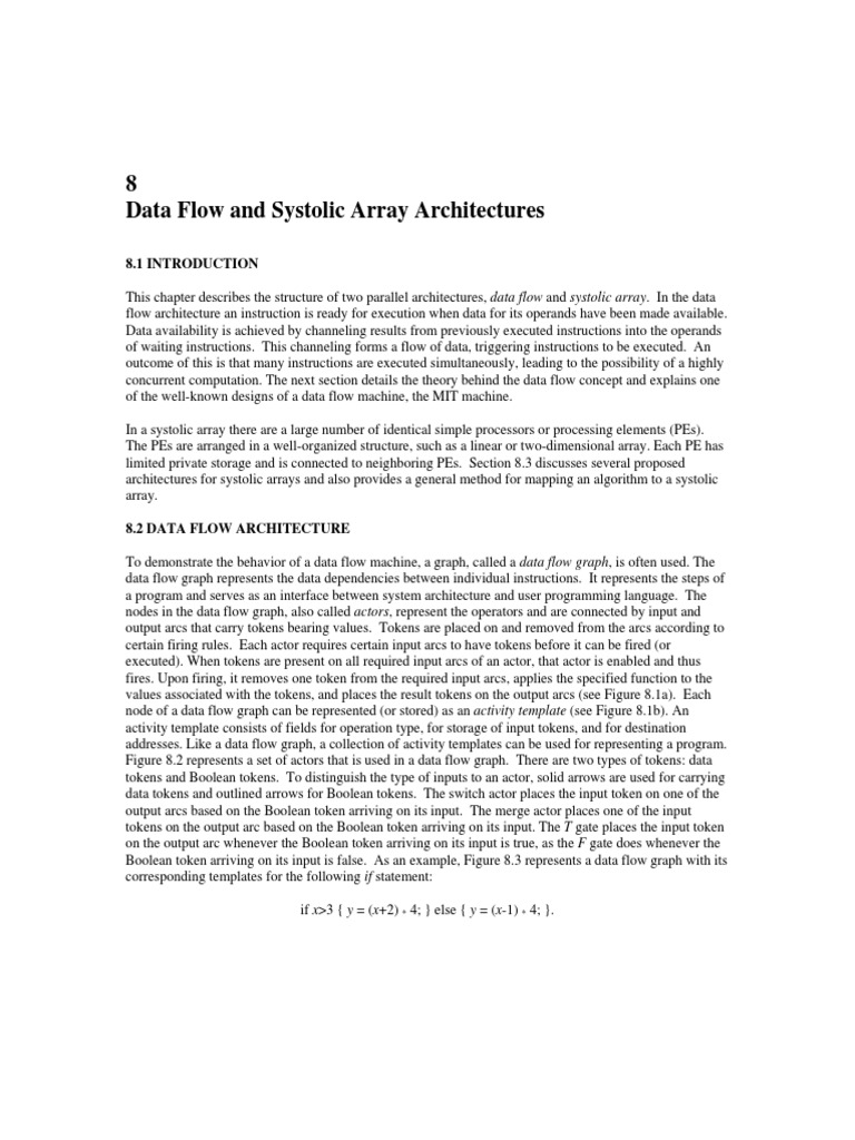 Data Flow and Systolic Array Overview | PDF | Matrix (Mathematics ...