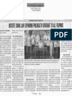 Philippine Daily Inquirer, Duterte Signs Law Expanding Philhealth Coverage To All Filipinos PDF
