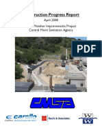 April Construction Progress Report