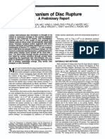 Journal Article by Gordon - Mechanism of Disc Rupture - A Preliminary Report