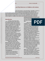 Article - Social, Language, And Play Behaviors of Children With Autism