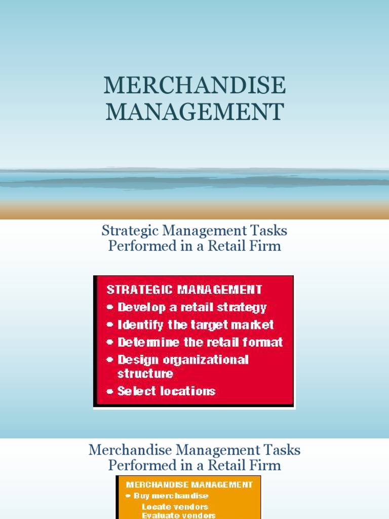 Merchandising PDF Retail Merchandising