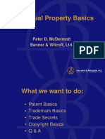 Intellectual Property Basics: Peter D. Mcdermott Banner & Witcoff, LTD