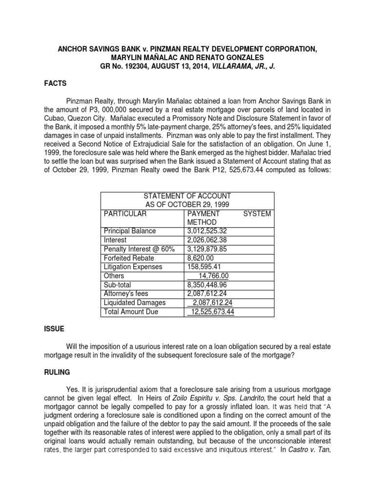 Anchor Golden Reyes | PDF | Guarantee | Foreclosure