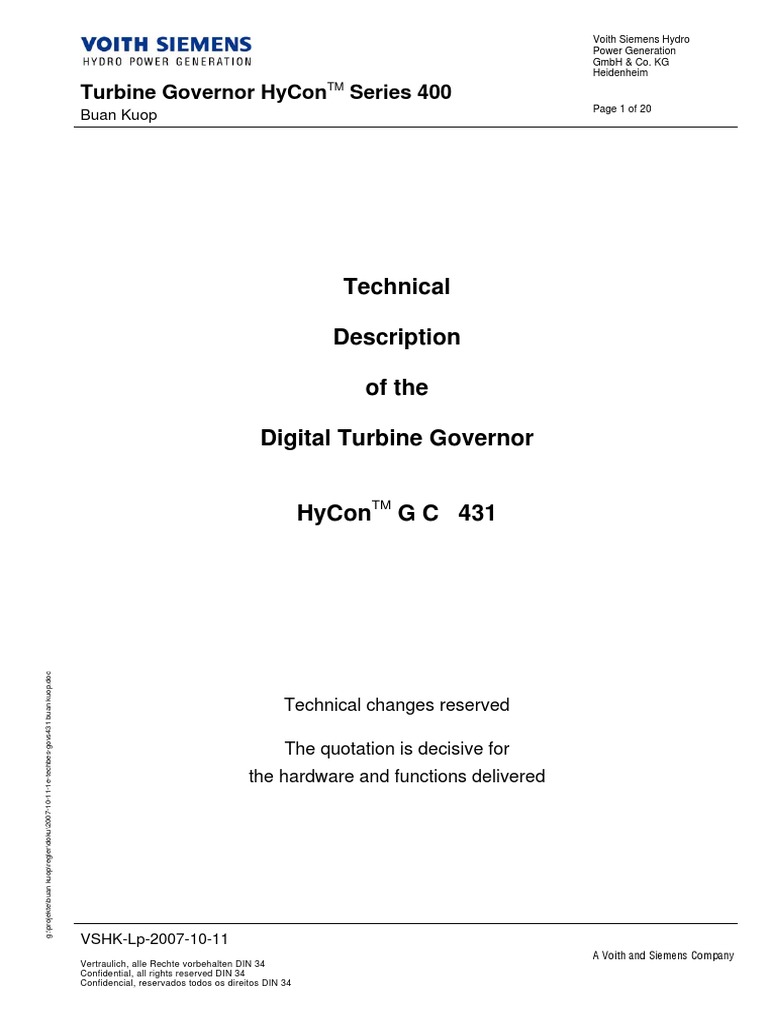 Digital Turbine Governor HyCon TM 400 | PDF | Programmable Logic ...