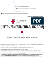 ENFERMERÍA BLOG - Posiciones Del Paciente