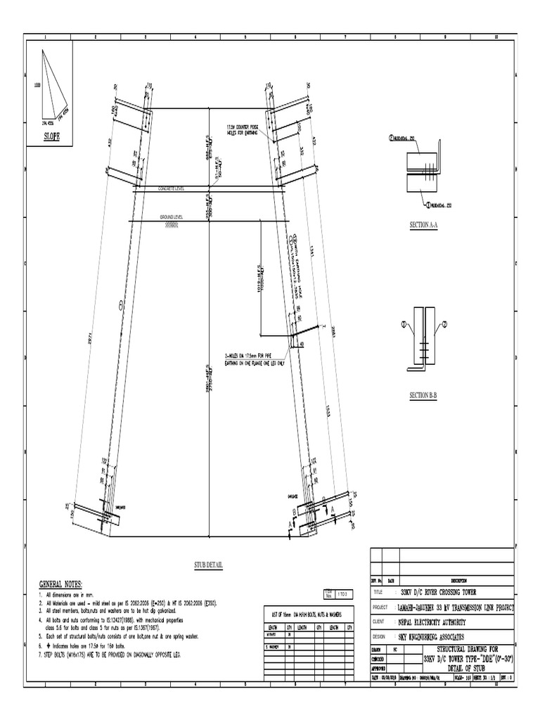 Concrete Level and Stub Detail | PDF
