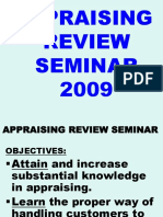Appraising Seminar 