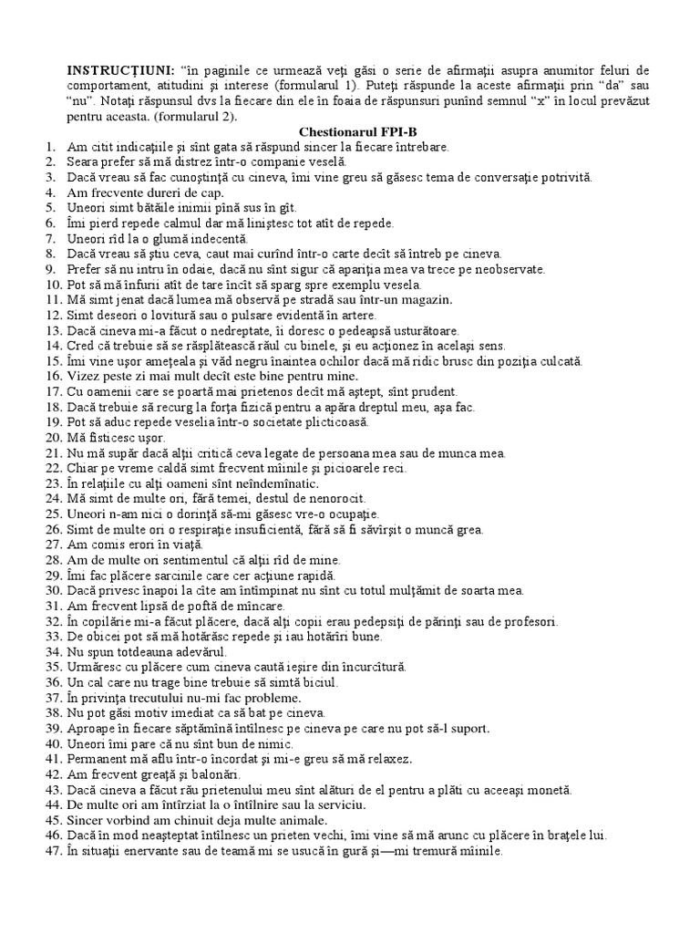Fpi Test | PDF