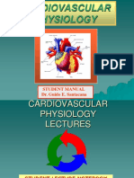 Cardiovascular Physiology: Student Manual Dr. Guido E. Santacana