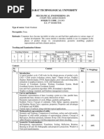 Gujarat Technological University: Mechanical Engineering (19) SUBJECT CODE: 2161903