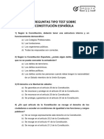 20 Preguntas Constitucional Opositatest PDF