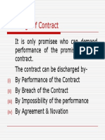 How Contracts Can Be Discharged: Performance, Breach, Impossibility