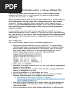 BlogTroubleshooting Outlook Connectivity in Exchange 2013 and 2016