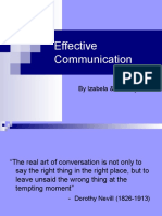 Effective Communication: by Izabela & Doruleţ