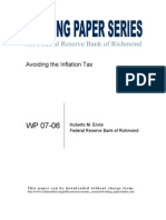 Avoiding The Inflation Tax: Huberto M. Ennis Federal Reserve Bank of Richmond