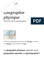 Géographie Physique - Wikipédia