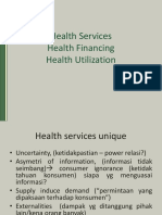 Health Services Health Financing Health Utilization