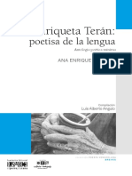 Ana Enriqueta Teran Poetisa de La Lengua PDF
