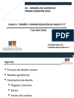 MIN334 - Minería de Superficie - Clase 6 Diseño y Operativización Pt 2