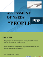 Assessment of Needs