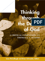 Thinking Through The Death of God: A Critical Companion To Thomas J. J. Altizer