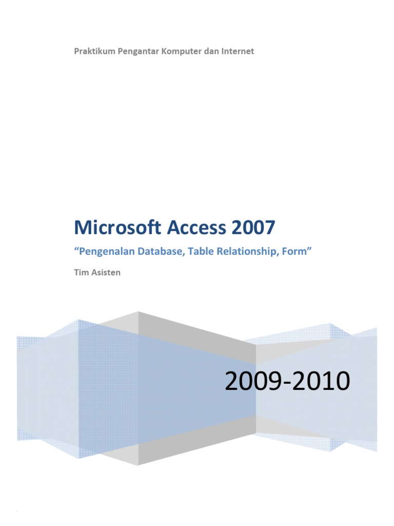 Modul ACCESS 2007 | PDF