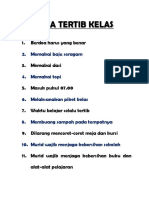 Tata Tertib Kelas