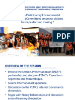 Participatory Environmental Monitoring Committees 