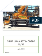 Grúa Luna 40T Modelo 40/32: Alquiler