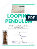 Looping Pendulum Inquiry Assignment