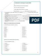 Esercizi Di Ripasso Di Spagnolo Classi Prime