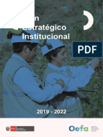 Plan Estratégico Institucional 2019 2022 Del OEFA