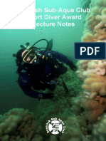 Scottish Sub-Aqua Club Sport Diver Award Lecture Notes