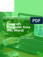 Modul UKG SMP - Program Pengolah Kata (Ms Word) PDF