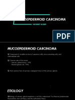 Mucoepidermoid Carcinoma