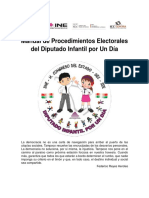 Manual de Procedimientos Diputado Infantil