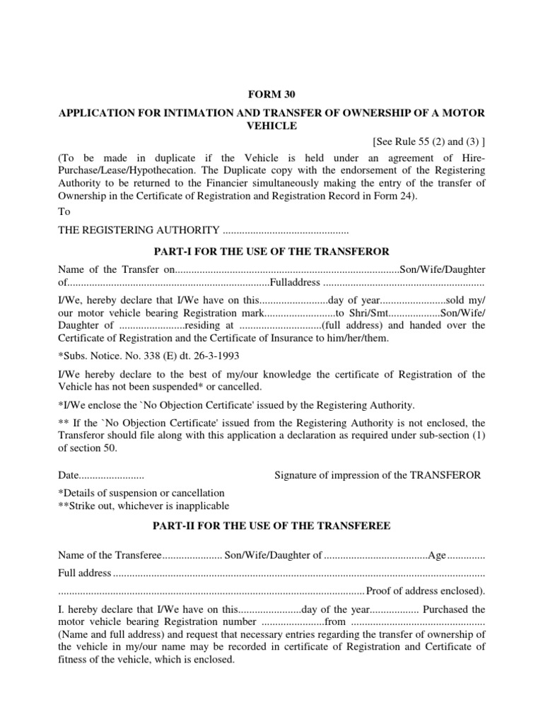 Form 30 | PDF | Business