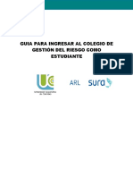 Guia para Ingresar Al Colegio de Gestión Del Riesgo Como Estudiante