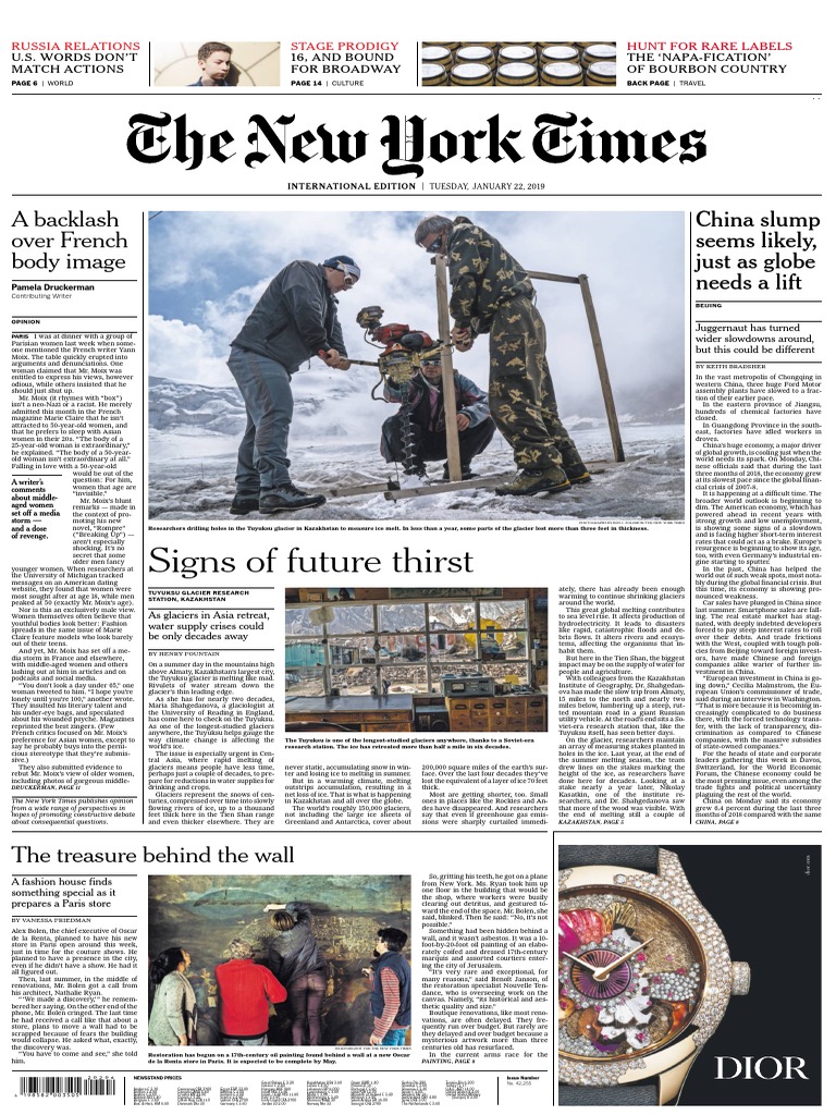 The New York Times, PDF, Glacier