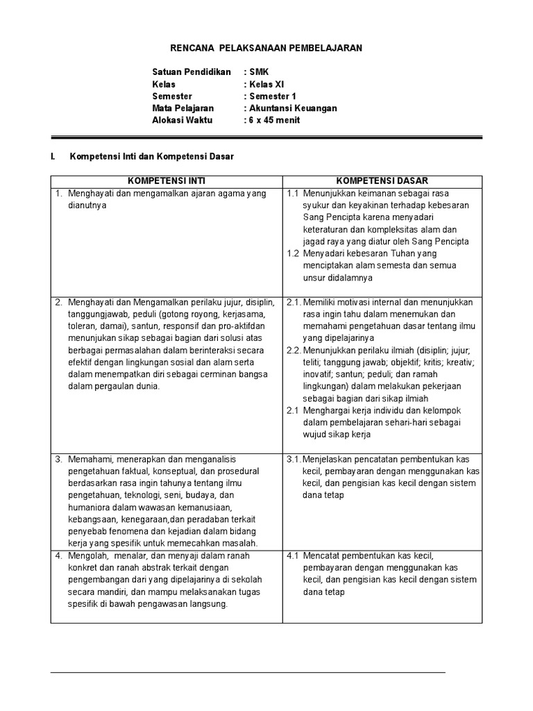 Rpp Praktikum Akuntansi Perusahaan Jasa Dagang Dan Manufaktur Kurikulum