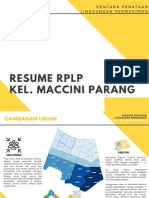 Resume Dokumen RPLP Kelurahan Maccini Parang