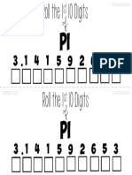 Tenzi 10 Digits of Pi