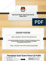 Kertas Suara Pemilu 2019 PDF