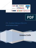 Company Profile Template Baru CV. Galaxi Mega Electric