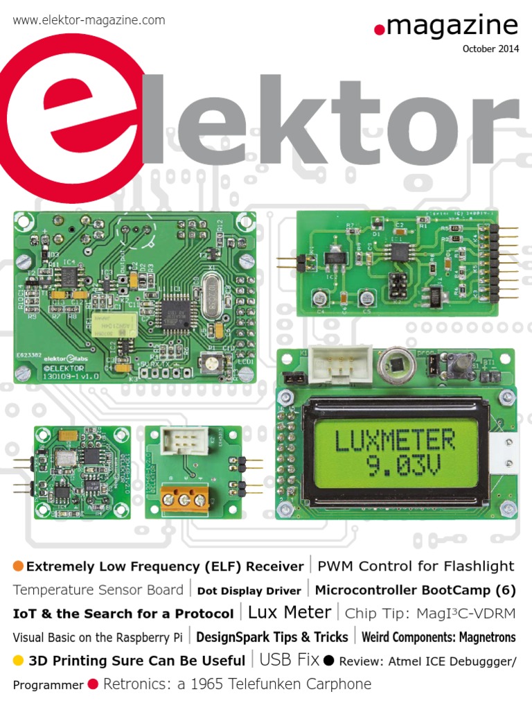 Elektor USA - October 2014 PDF, PDF, Electricity