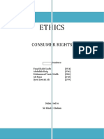 Professional Ethics: Consumer Rights