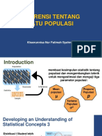 statistik inferensi tentang satu populasi